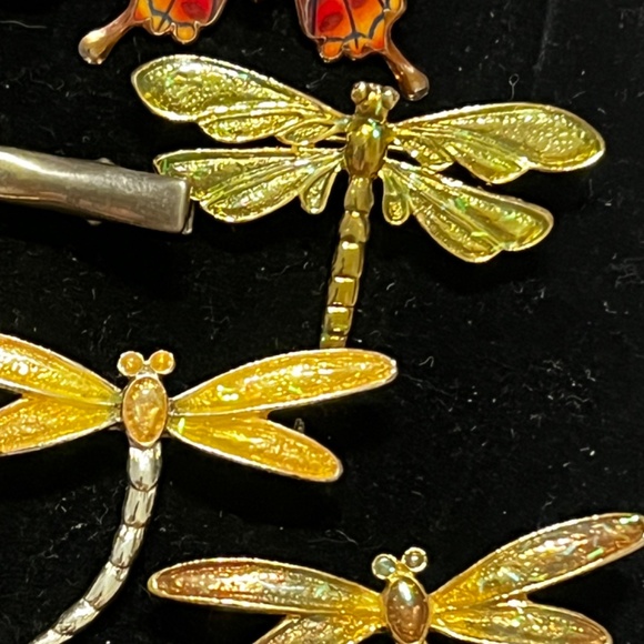 Vintage Butterfly and Dragonfly Brooch Collection - Unique Costume Jewelry Pins - Picture 14 of 15